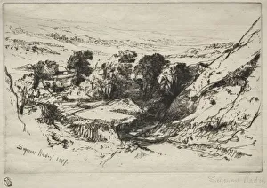 Nine Barrow Down 1877 Francis Seymour Haden British Nine Barrow Down 1877 Francis Seymour Haden British