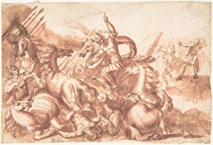 Battle Scene 1624-63 Pen brown ink heavily washed Battle Scene 1624-63 Pen brown ink heavily washed