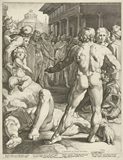 Battle between Ulysses and Irus, Jan Harmensz. Muller, Gerard van Keulen, Franco Estius Battle between Ulysses and Irus, Jan Harmensz. Muller, Gerard van Keulen, Franco Estius