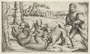Bear Hunt 1569 Augustin Hirschvogel German 1503-1553 Bear Hunt 1569 Augustin Hirschvogel German 1503-1553