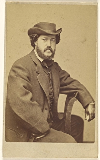 bearded man wearing hat seated Frederick Gutekunst bearded man wearing hat seated Frederick Gutekunst