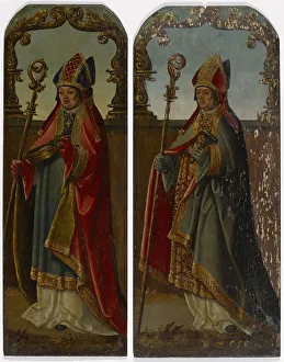 Two bishops St. Ulrich St. Blaise 16th century Two bishops St. Ulrich St. Blaise 16th century
