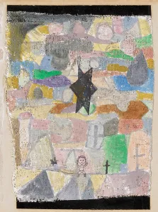 Under black star 1918 116 watercolor plaster base Under black star 1918 116 watercolor plaster base
