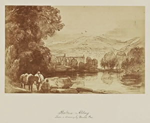 Bolton Abbey. drawing David Cox 1865 Albumen silver print Bolton Abbey. drawing David Cox 1865 Albumen silver print