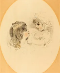 British 19th Century after George Henry Harlow, Two Children, early 19th century British 19th Century after George Henry Harlow, Two Children, early 19th century