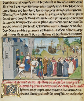 The Byzantine Emperor Welcoming Roussillon and Martel The Byzantine Emperor Welcoming Roussillon and Martel