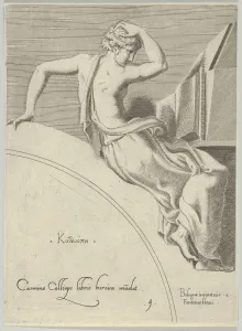 Calliope ca 1540–45 Engraving Sheet trimmed Calliope ca 1540–45 Engraving Sheet trimmed