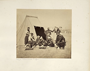 Camp de Chalons Zouaves le coiffeur Gustave Le Camp de Chalons Zouaves le coiffeur Gustave Le