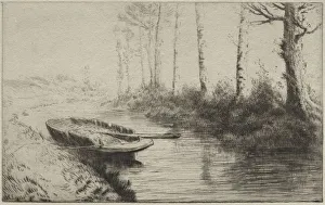 Canal Morning Alphonse Legros French 1837-1911 Canal Morning Alphonse Legros French 1837-1911