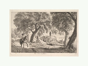 Canal Vienna 1819 Etching second state plate Canal Vienna 1819 Etching second state plate
