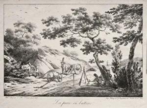 Canon Ready Fire 1817 Hippolyte Lecomte French Canon Ready Fire 1817 Hippolyte Lecomte French