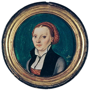 Capsule portrait Katharina von Bora wife Martin Luther Capsule portrait Katharina von Bora wife Martin Luther