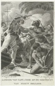 Captain Cook landed in New Holland (Australia), Lambertus Antonius Claessens, 1803 Captain Cook landed in New Holland (Australia), Lambertus Antonius Claessens, 1803
