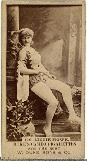 Card Number 179, Lizzie Howe, Actors, Actresses series, N145-5, issued, Duke Sons & Co Card Number 179, Lizzie Howe, Actors, Actresses series, N145-5, issued, Duke Sons & Co