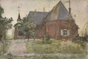 Carl Larsson Old Sundborn Church Home 26 watercolors Carl Larsson Old Sundborn Church Home 26 watercolors
