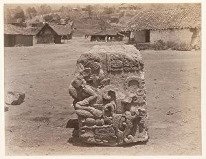 Carved block village buildings background Edmund Lincoln Carved block village buildings background Edmund Lincoln