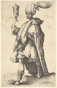 Caspar series three magi Jacques Bellange Etching Caspar series three magi Jacques Bellange Etching