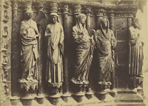 Cathedrale de Reims Figures du Grand Portail Cathedrale de Reims Figures du Grand Portail