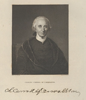 Charles Carroll Carrollton 1835 Engraving third state Charles Carroll Carrollton 1835 Engraving third state