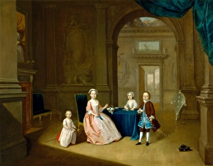 Children in an Interior Portrait of a Group of Children, Arthur Devis, 1712-1787, British Children in an Interior Portrait of a Group of Children, Arthur Devis, 1712-1787, British