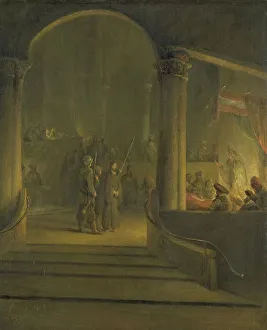 Christ Caiphas Caiaphas interior temple palace Christ Caiphas Caiaphas interior temple palace