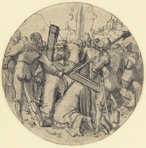 Christ Carrying Cross Albrecht Altdorfer German Christ Carrying Cross Albrecht Altdorfer German