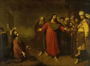 Christ and the Centurion Print, oil on canvas