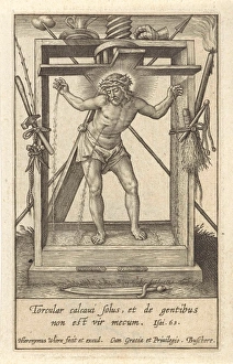 Christ in the winepress, Hieronymus Wierix, 1563 - before 1619 Christ in the winepress, Hieronymus Wierix, 1563 - before 1619