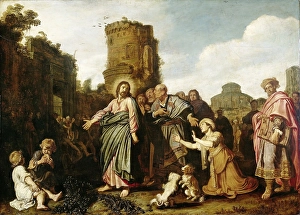 Christ Woman Canaan woman Canaan kneeling woman begs Christ Christ Woman Canaan woman Canaan kneeling woman begs Christ