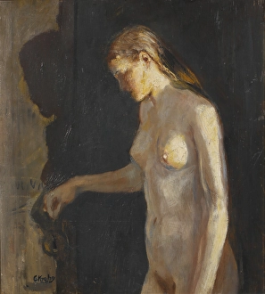 Christian Krohg Model Female model painting oil Christian Krohg Model Female model painting oil