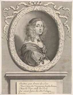 Christine reine de Suede 1654 Engraving third state Christine reine de Suede 1654 Engraving third state