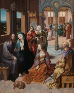 Christs Second Visit House Mary Martha Interior Christs Second Visit House Mary Martha Interior