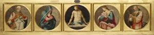 Five circular pictures hl. Nicholas Myra Mary Five circular pictures hl. Nicholas Myra Mary