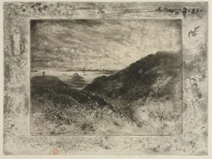 Cliff Bay Saint-Malo 1886-1890 Felix Hilaire Buhot Cliff Bay Saint-Malo 1886-1890 Felix Hilaire Buhot