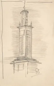 Clocktower 1840 Graphite sheet 7 3/8 x 4 5/8 Clocktower 1840 Graphite sheet 7 3/8 x 4 5/8