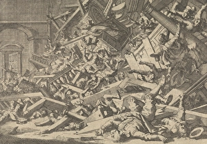 Collapsed gallery during a Catholic worship in the house of the Spanish ambassador Collapsed gallery during a Catholic worship in the house of the Spanish ambassador