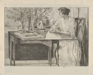 Colonial Table 1915 Etching Plate 6 15/16 x 9 15/16 Colonial Table 1915 Etching Plate 6 15/16 x 9 15/16