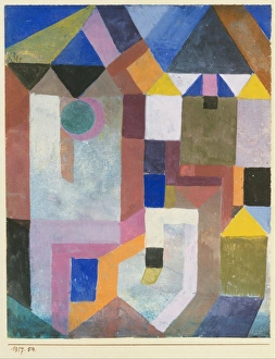Colorful Architecture 1917 Gouache paper mounted Colorful Architecture 1917 Gouache paper mounted