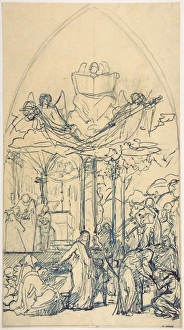 Composition Study Figures Distributing Bread Composition Study Figures Distributing Bread