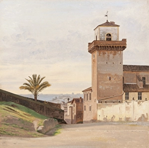 Constantin Hansen San Pietro Vincoli Rome painting Constantin Hansen San Pietro Vincoli Rome painting