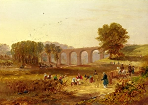 Corby Viaduct, the Newcastle and Carlisle Railway Signed and dated, lower left: J Corby Viaduct, the Newcastle and Carlisle Railway Signed and dated, lower left: J