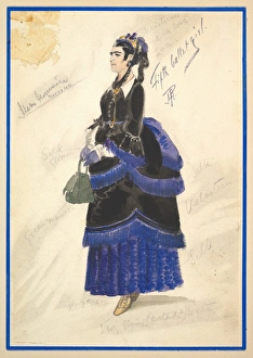 Costume Design Fifth Ballet Girl Long Black Gown Costume Design Fifth Ballet Girl Long Black Gown
