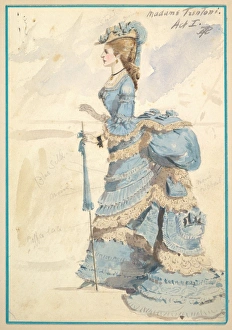 Costume Design Madame Trentoni Act I 1901 Watercolors Costume Design Madame Trentoni Act I 1901 Watercolors