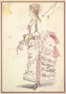 Costume Design Second Ballet Girl 1901 Watercolors Costume Design Second Ballet Girl 1901 Watercolors