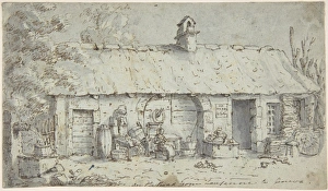 Cottage Road Lausanne Geneva ca 1800 Pen brown ink Cottage Road Lausanne Geneva ca 1800 Pen brown ink