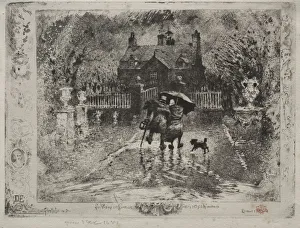 Country Neighbors 1879-1880 Felix Hilaire Buhot Country Neighbors 1879-1880 Felix Hilaire Buhot
