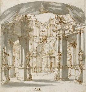 The Courtyard of a Palace: Project for a Stage The Courtyard of a Palace: Project for a Stage