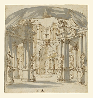 Courtyard Palace Project Stage Filippo Juvarra Courtyard Palace Project Stage Filippo Juvarra