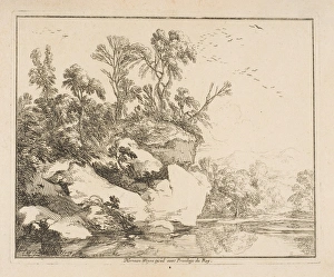 Covered Rocks 1640 Etching first state two Robert-Dumesnil Covered Rocks 1640 Etching first state two Robert-Dumesnil