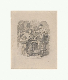 Critic verso Study 1868 Graphite framing lines Critic verso Study 1868 Graphite framing lines